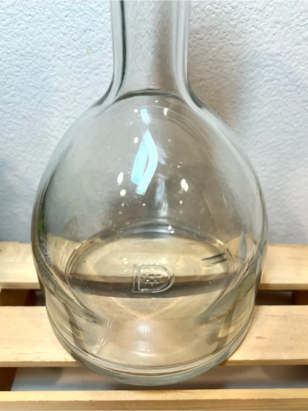 ☀️2/$20 Clear Glass Decanter Bottle w Cork Stopper | Empty D'USSÉ Cognac Bottle